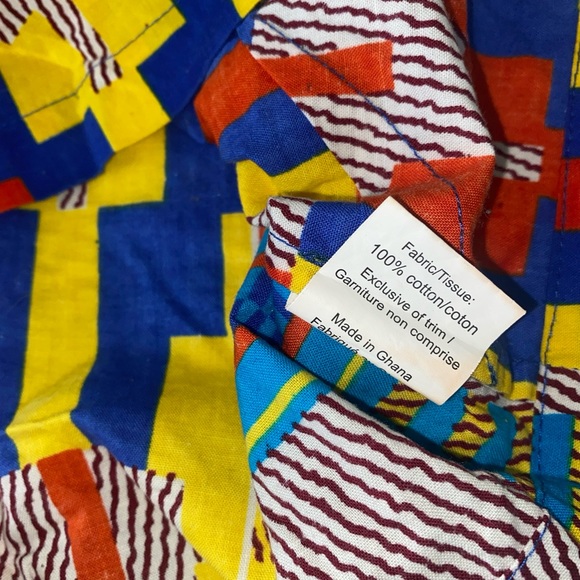 Osei Duro Geo Print Skirt Top Set Size S Anthropologie Designer Art To Wear - Picture 10 of 12